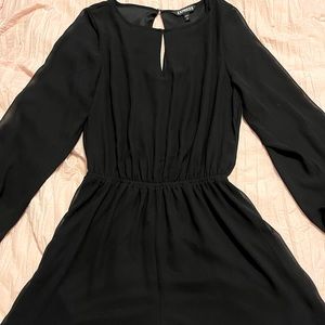 Express Black Dressy Romper